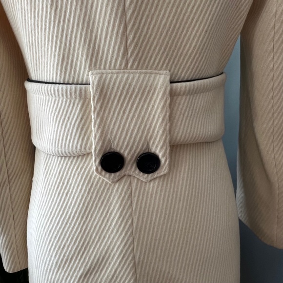 Soia & Kyo Ivory Wool Belted Coat - Picture 6 of 13